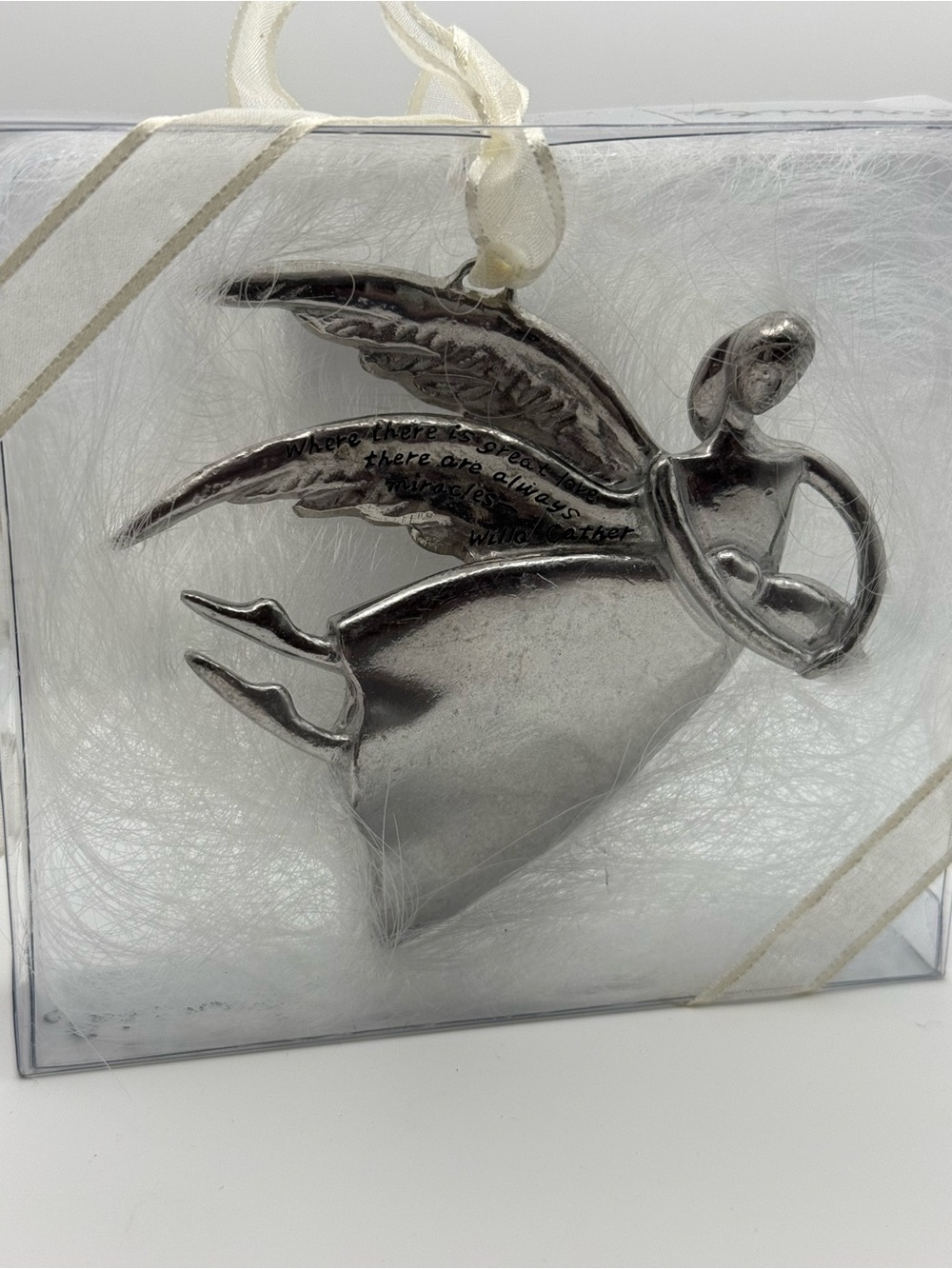 Vintage Serenity Angel Motherhood Ornament